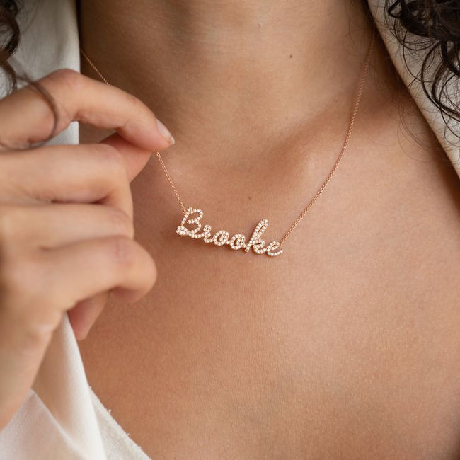 Custom Name Necklace - 18K Gold | VS Clarity
