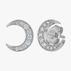 Crescent Moon Studs - Lab Grown Diamonds | VS Clarity