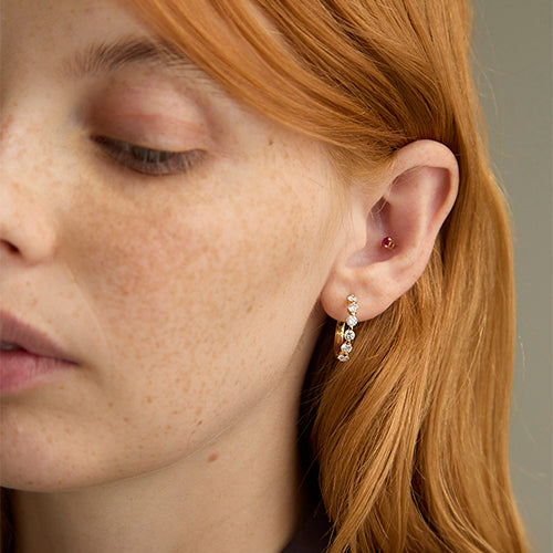 Multiple Hoops with 0.50 Carats - Lab Grown Diamonds | VS Clarity
