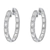 1.5 Carat Inside-Out Baguette Diamond Hoops - 18K Gold | VS Clarity