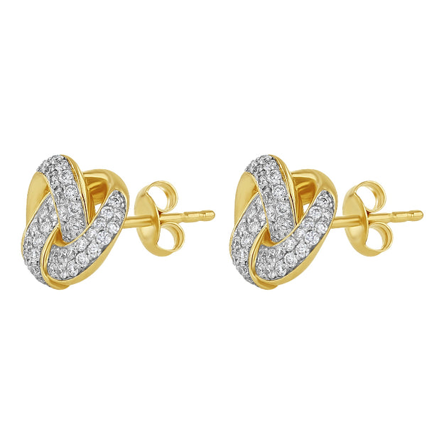 Dainty unique diamonds and gold earring Stylish fashionable jewelry classic elegant