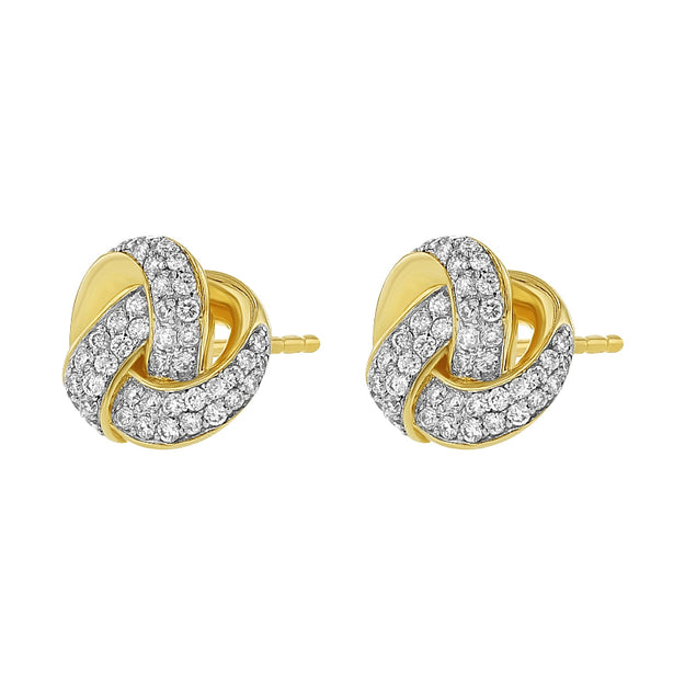 Dainty unique diamonds and gold earring Stylish fashionable jewelry classic elegant