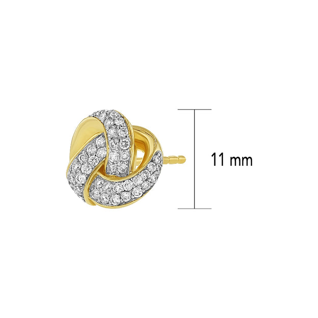 Dainty unique diamonds and gold earring Stylish fashionable jewelry classic elegant