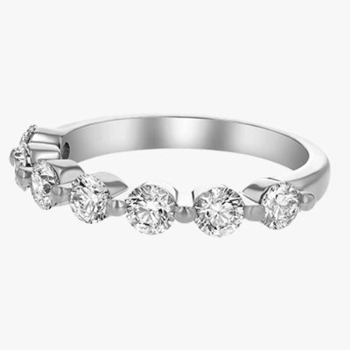 The Floating Diamond Ring VS quality stone 14K 18K gold rose white yellow platinum