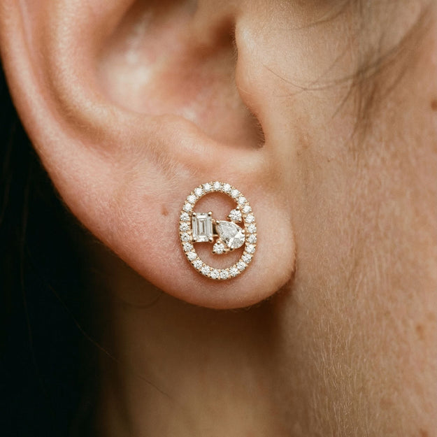 VS Clarity white diamond 14K 18K Gold