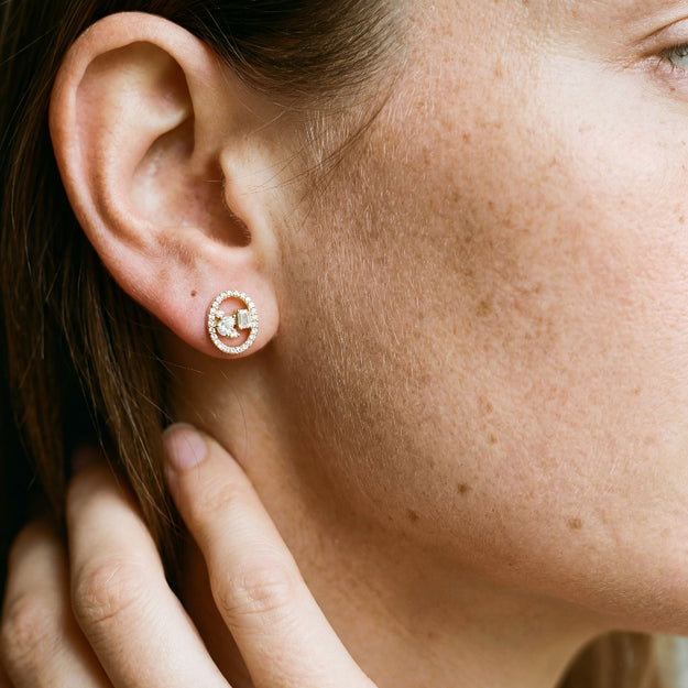 VS Clarity white diamond 14K 18K Gold