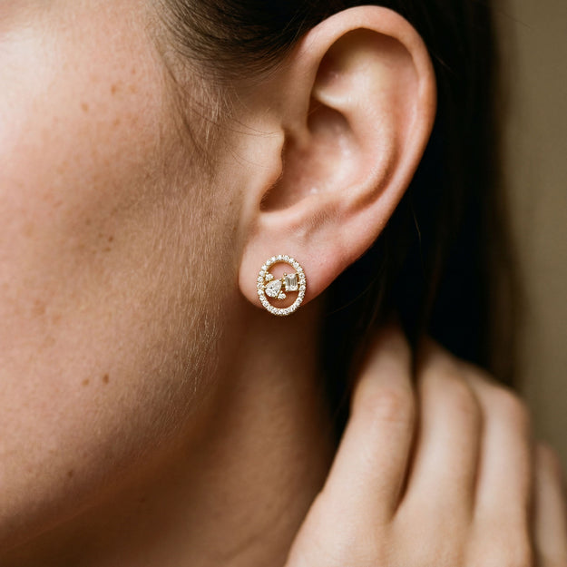 VS Clarity white diamond 14K 18K Gold