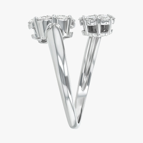 VS Clarity 14K 18K Gold ring sparkling white diamond