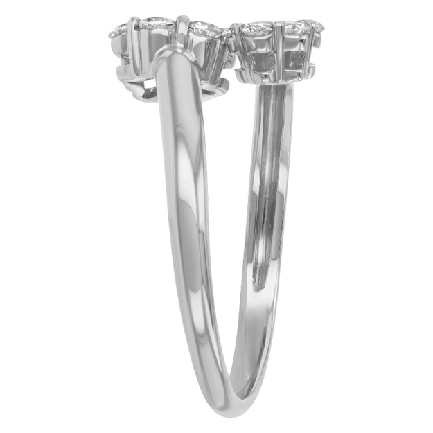 VS Clarity 14K 18K Gold ring sparkling white diamond