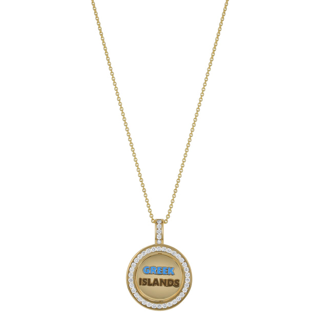 Travel Diamond Medallion – 18K Gold | VS Clarity Natural Diamonds