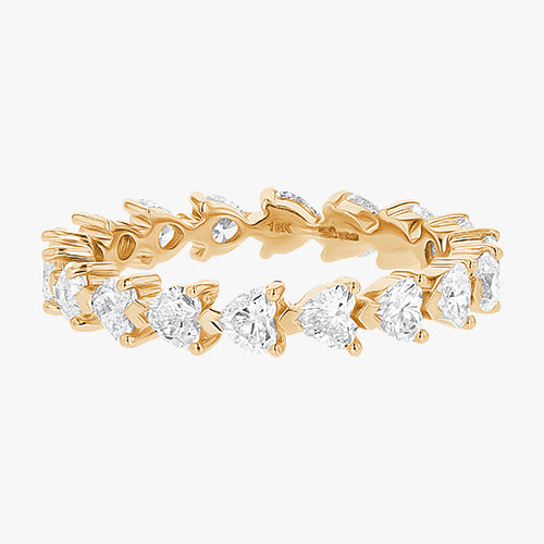 Heart Shaped Eternity Band - Lab Grown Diamonds | VS Clarity