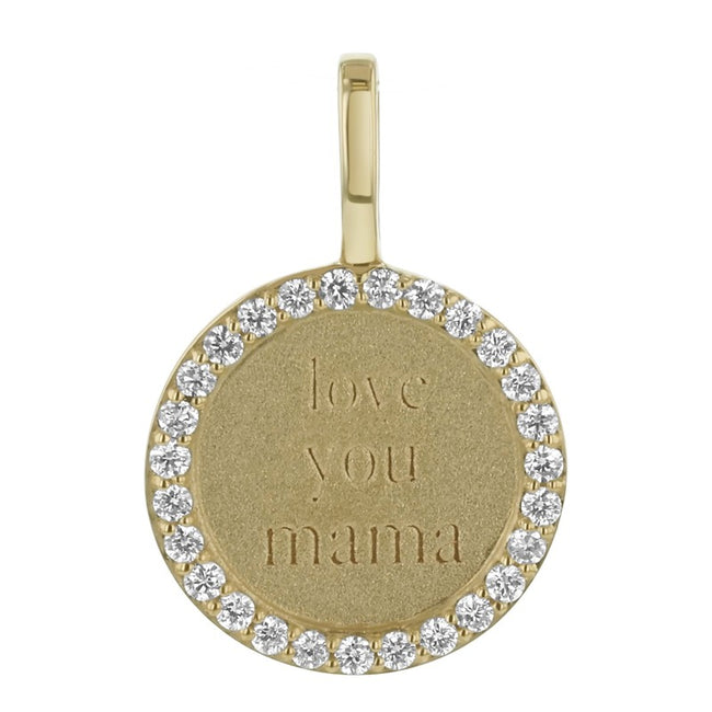 Noémie Love You Mama Diamond Medallion - Lab Grown Diamonds | VS Clarity