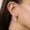 1 Carat Diamond Rectangle Hoop Earrings - Lab Grown Diamonds | VS Clarity