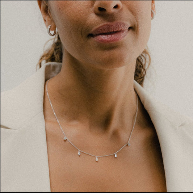  Dainty Layering Sparkle VS Clarity 14K 18K Gold