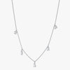 Multi Shape 5 Diamonds Necklace - Lab Grown Diamonds | VS Clarity
