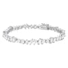 Lab Grown Diamonds Multi Shape Tennis Bracelet