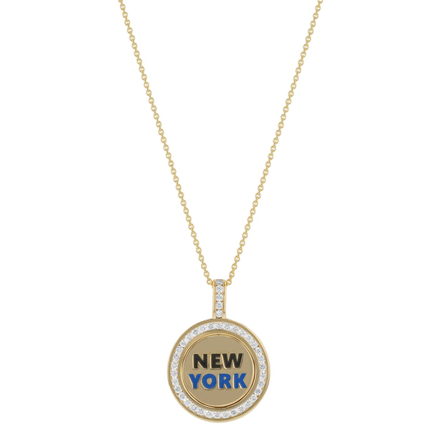 Travel Diamond Medallion – 14K Gold | VS Clarity Lab Grown Diamonds