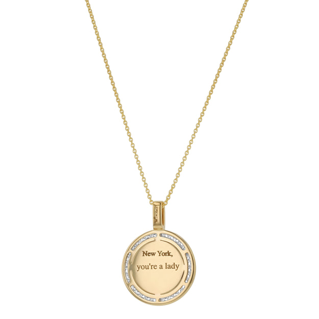 Travel Diamond Medallion – 14K Gold | VS Clarity Lab Grown Diamonds