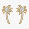 Noémie Palm Tree Diamond Earrings - Lab Grown Diamonds | VS Clarity