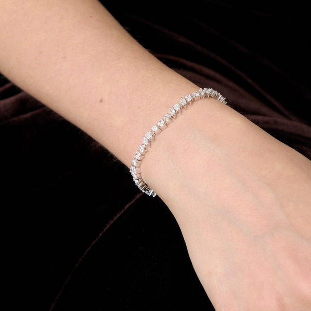 VS clarity Diamonds Multi Shape Tennis Bracelet