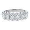 Oval Diamond Halo Half Band Ring - 18K Gold | VS Clarity