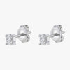 Oval Shaped Diamond Stud Earrings - 18K Gold | VS Clarity