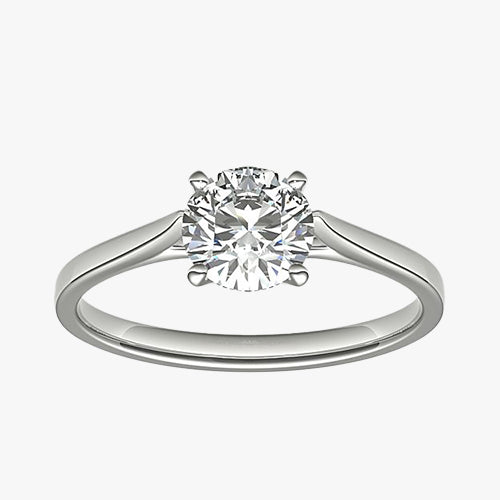 Petite Cathedral Solitaire Engagement Ring
