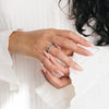 Petite Emerald Cut Diamond Ring - 18K Gold | VS Clarity