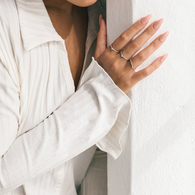 VS quality diamond 14K 18K gold