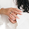 Petite Oval Cut Diamond Ring - 18K Gold | VS Clarity
