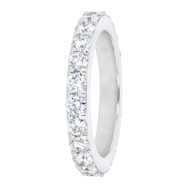 2 Carat Diamond Eternity Band Ring VS quality diamond round stone 14K 18K gold rose white yellow platinum