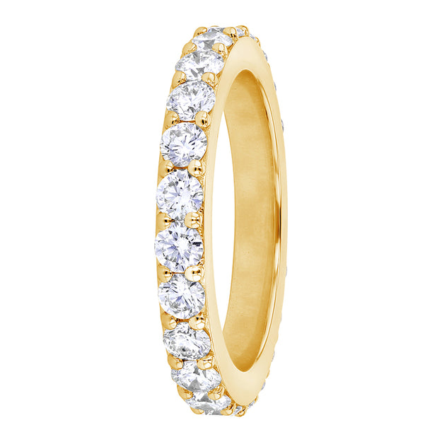 2 Carat Diamond Eternity Band Ring VS quality diamond round stone 14K 18K gold rose white yellow platinum