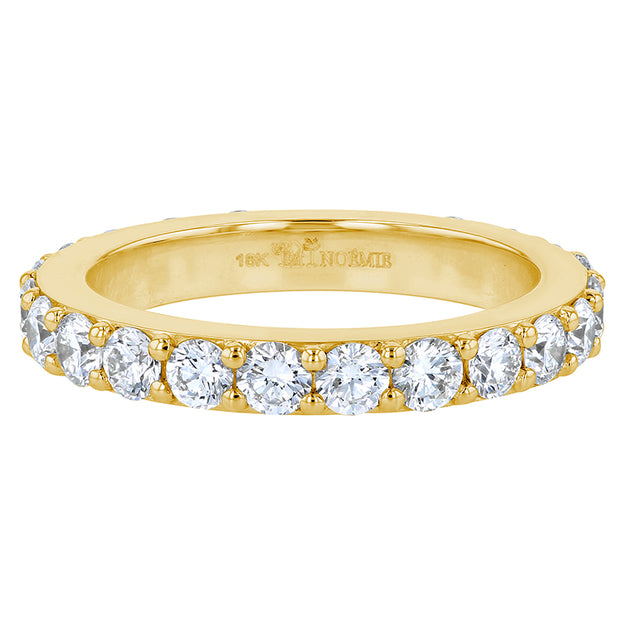 2 Carat Diamond Eternity Band Ring VS quality diamond round stone 14K 18K gold rose white yellow platinum