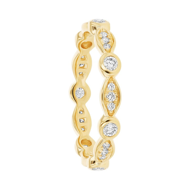 Vintage 14K 18K gold VS clarity diamond