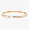 Baguette and Round Diamond Band - 18K Gold | VS Clarity