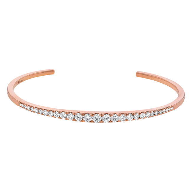 Graduated Diamond Cuff - 18K Gold | VS Clarity