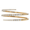 Graduated Diamond Spiral Cuff - 18K Gold | VS Clarity