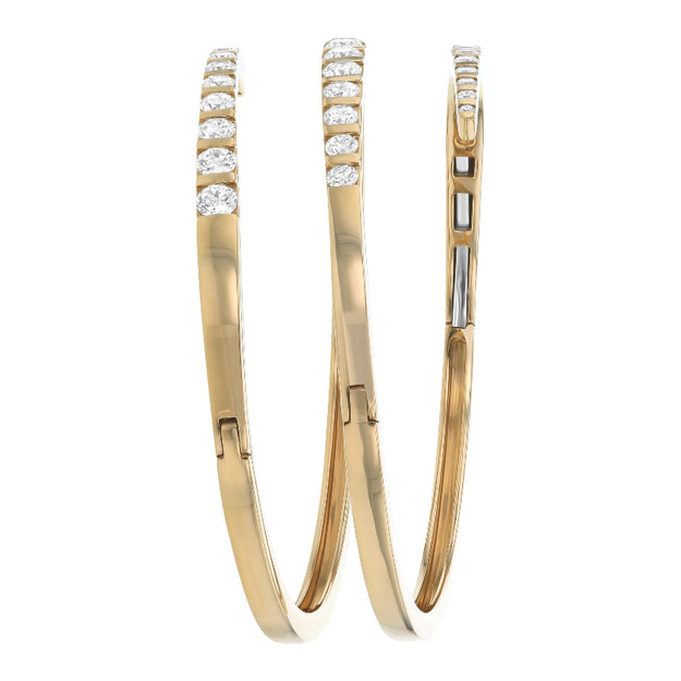 VS Clarity sparkling white diamond 14K 18K Gold