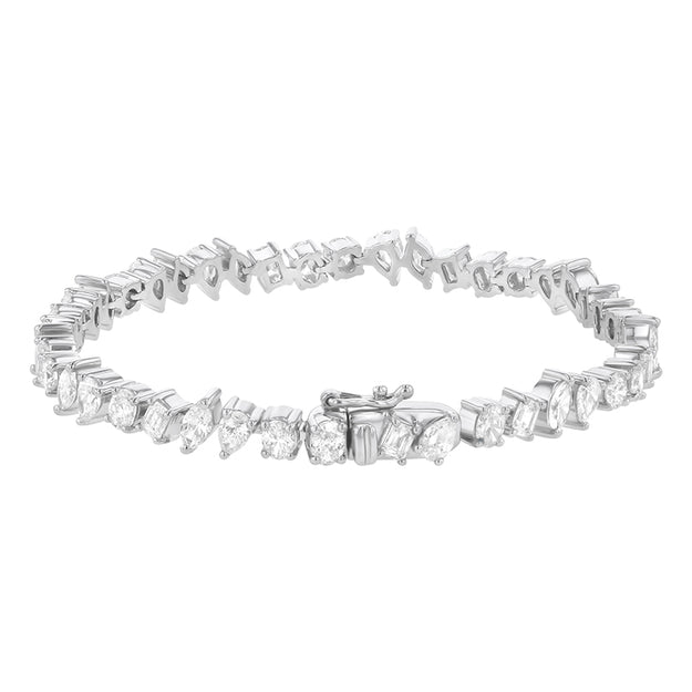 VS clarity Diamonds Multi Shape Tennis Bracelet