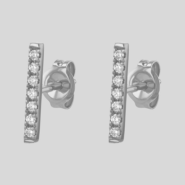 Diamond Line earring VS quality diamond 18K gold rose white yellow