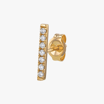 Line Earring with 0.06 Carat Total Weight (Sold as a single
