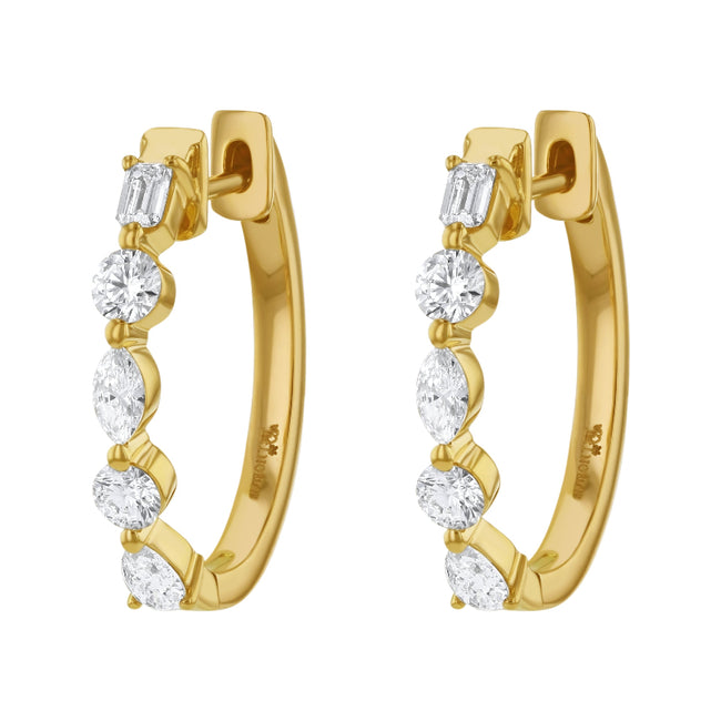 Multi Shape Hoops - Lab Grown Diamonds | VS Clarity
