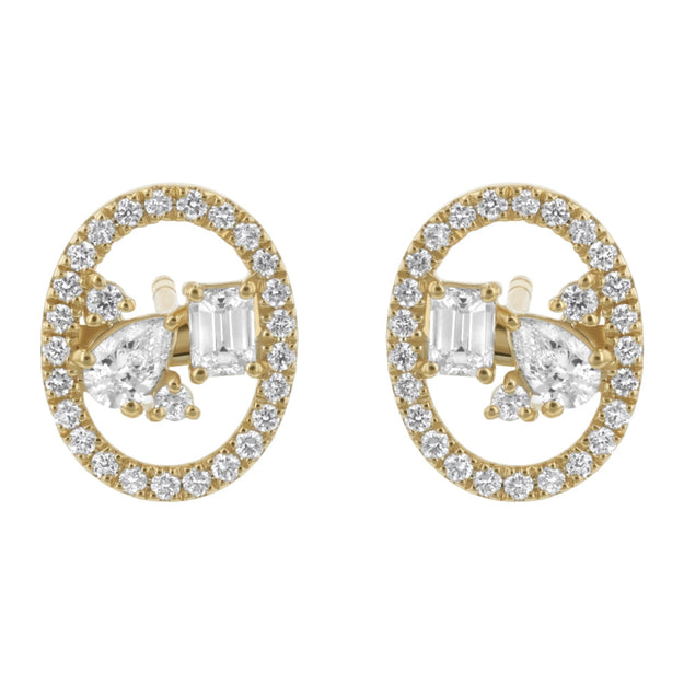 VS Clarity white diamond 14K 18K gold