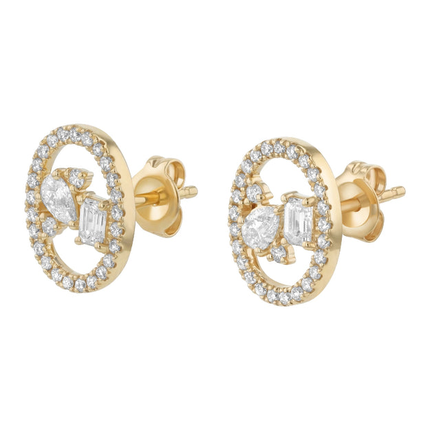 VS Clarity white diamond 14K 18K Gold