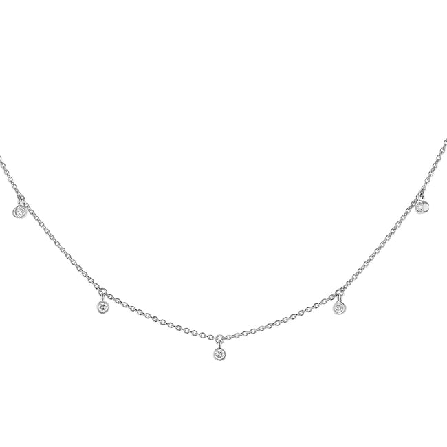 5 Diamond Necklace - 18K Gold | VS Clarity