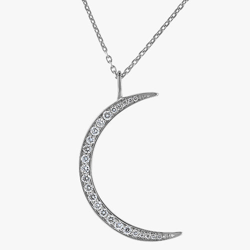 18K Gold Crescent Moon Necklace | Noémie