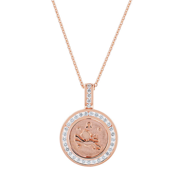 Zodiac Diamond Pendant Necklaces - 18K Gold | VS Clarity Natural Diamonds