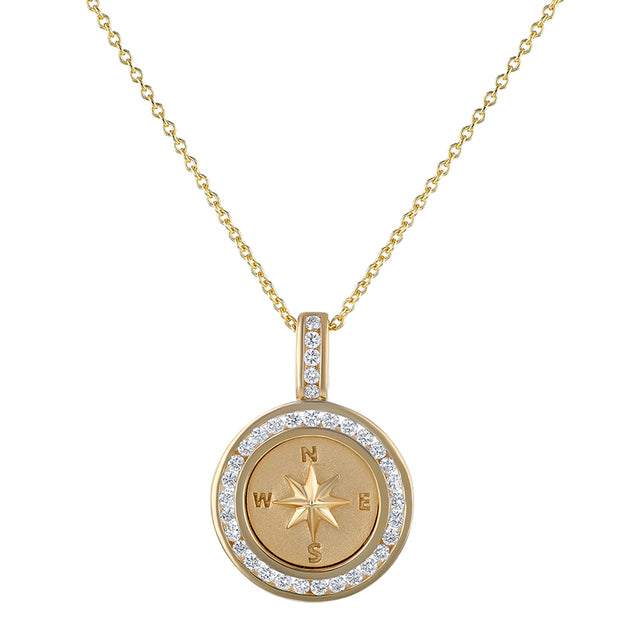 Compass Lab Grown Diamond Pendant | Noémie