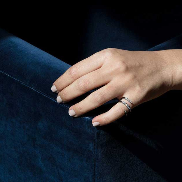 Graduated Diamond Spiral Ring - Lab Grown Diamonds | VS Clarity