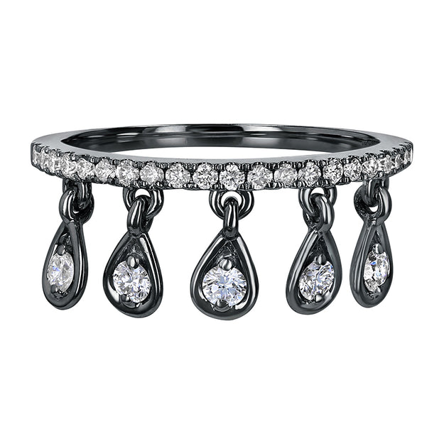 VS quality stone 14K 18K gold black rose white yellow